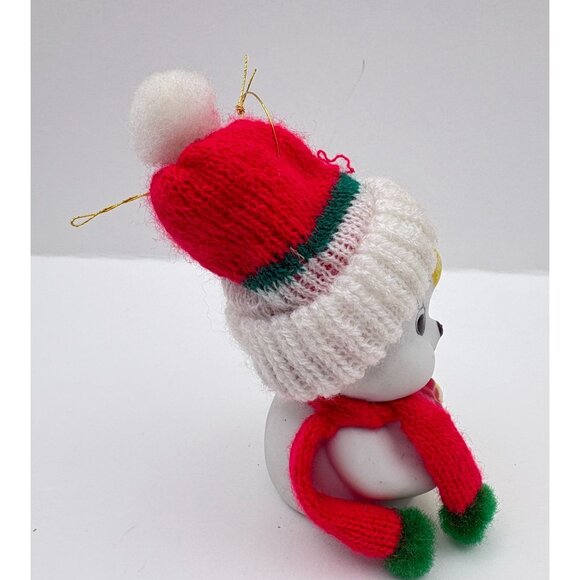 Giftco Snow Bells Christmas Ornament Snowman Bell with Knit Hat & Scarf - Picture 6 of 8